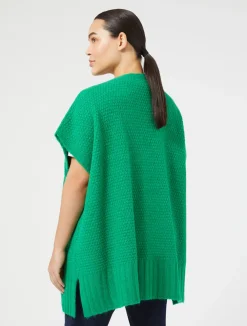 New Marina Rinaldi Wool-blend cape EMERALD
