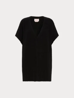 Clearance Marina Rinaldi Wool-blend cape BLACK