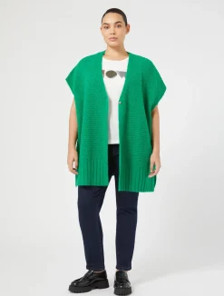 New Marina Rinaldi Wool-blend cape EMERALD
