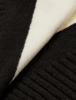 Outlet Marina Rinaldi Wool-blend scarf BLACK