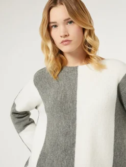 Outlet Marina Rinaldi Wool-blend sweater MEDIUMGREY