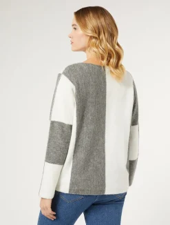 Outlet Marina Rinaldi Wool-blend sweater MEDIUMGREY