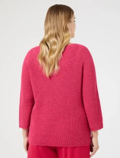 Discount Marina Rinaldi Wool-blend sweater SHOCKINGPINK