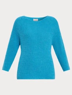 New Marina Rinaldi Wool-blend sweater TURQUOISE