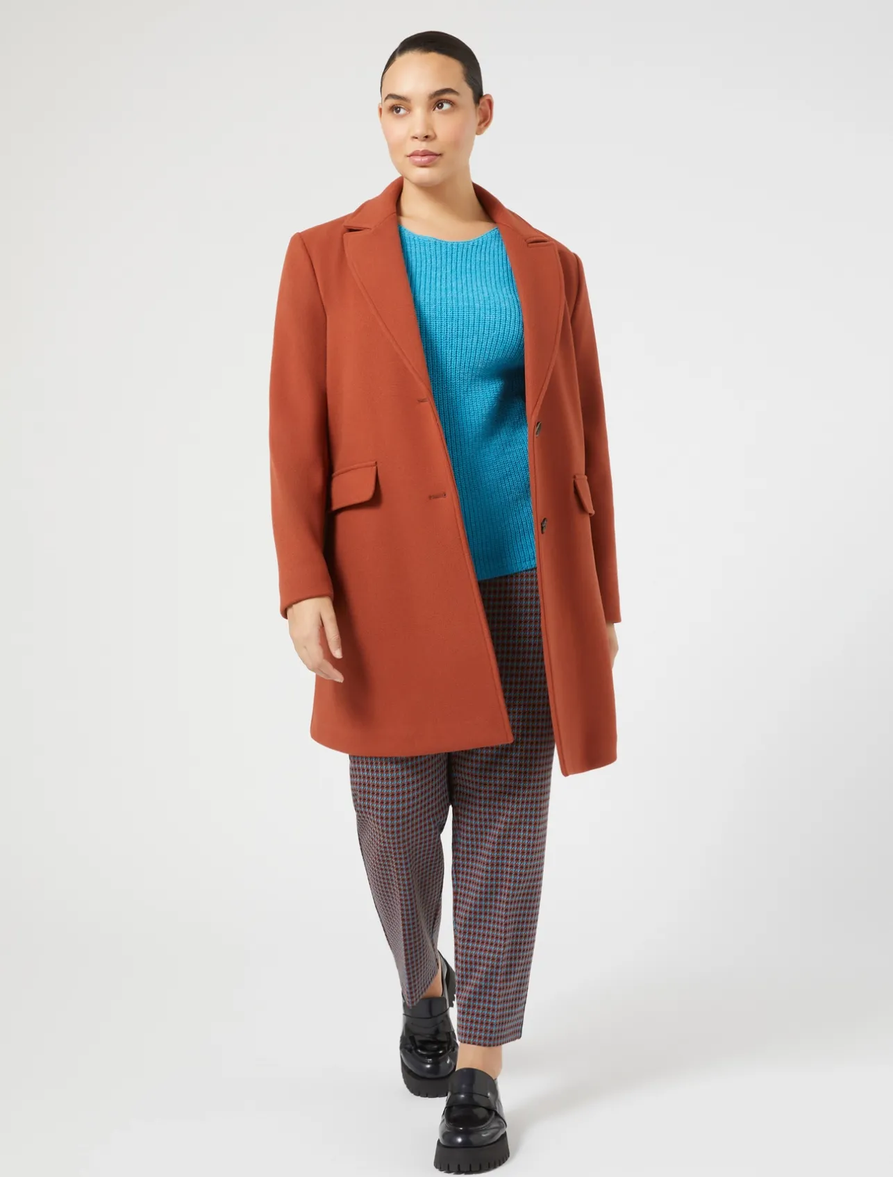 New Marina Rinaldi Wool-blend sweater TURQUOISE