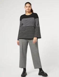 Fashion Marina Rinaldi Woollen cloth trousers BLACK