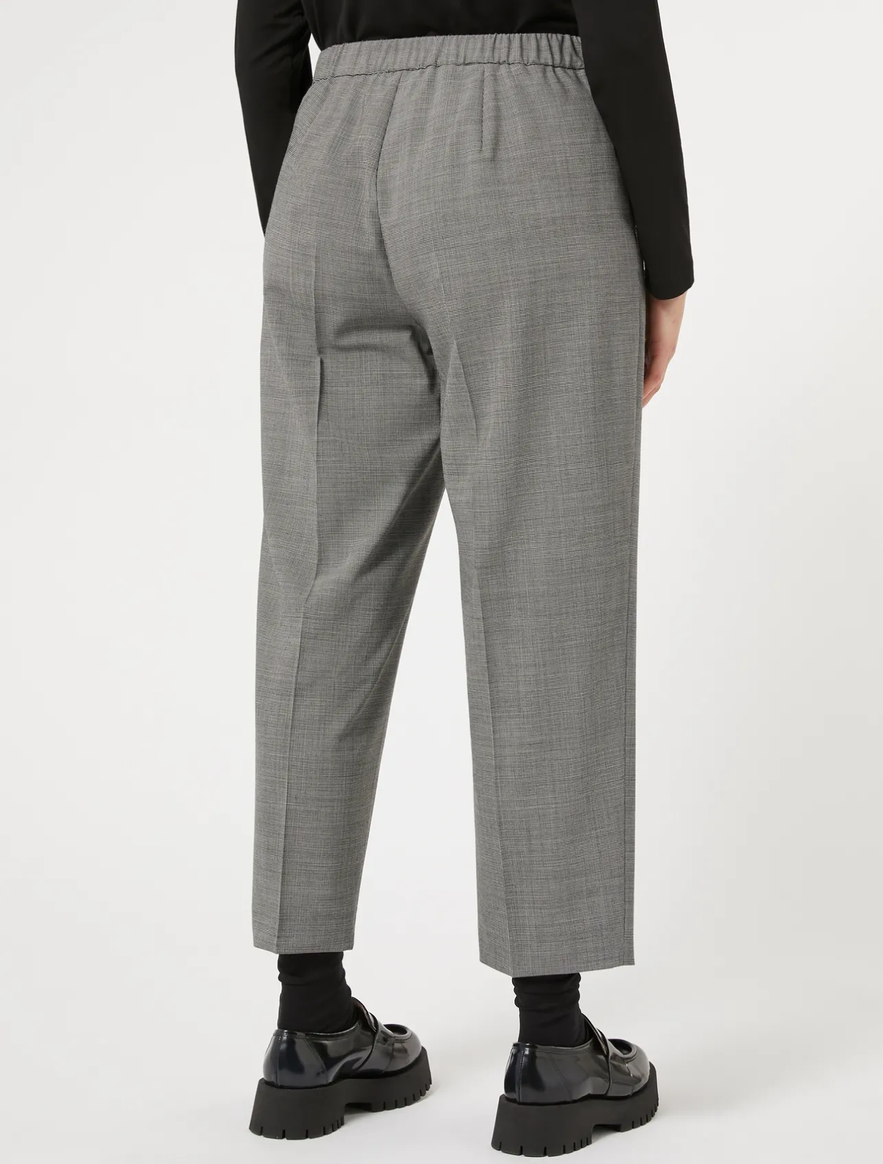 Fashion Marina Rinaldi Woollen cloth trousers BLACK