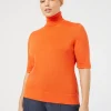 Discount Marina Rinaldi Woollen polo neck jumper ORANGE