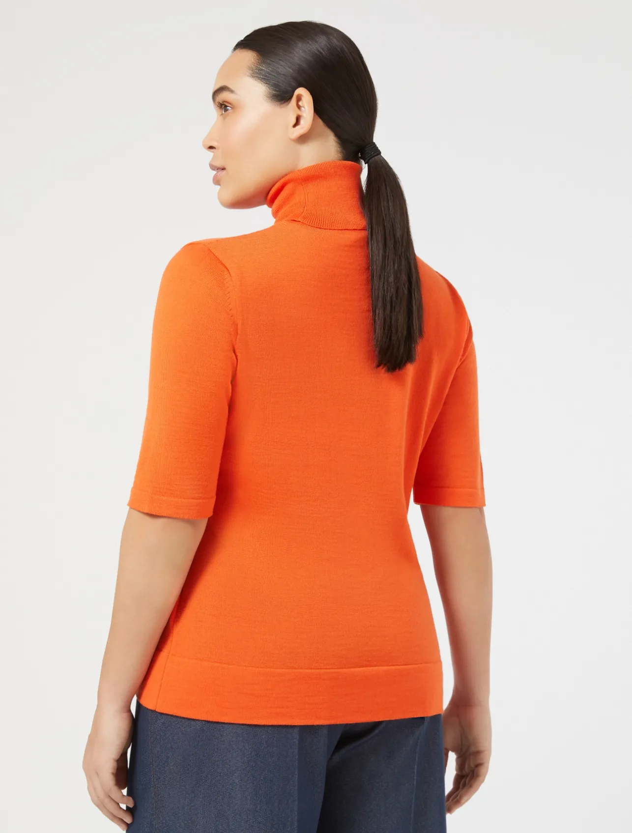 Discount Marina Rinaldi Woollen polo neck jumper ORANGE