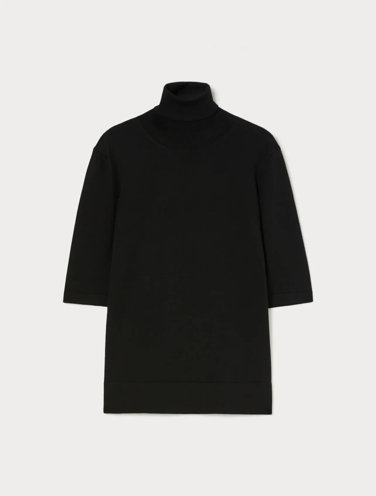 Clearance Marina Rinaldi Woollen polo neck jumper BLACK