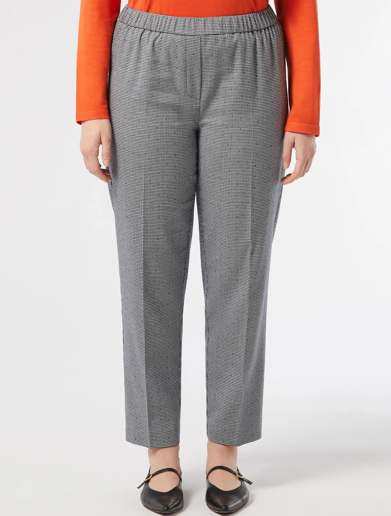 Best Marina Rinaldi Yarn-dyed fabric trousers ULTRAMARINE