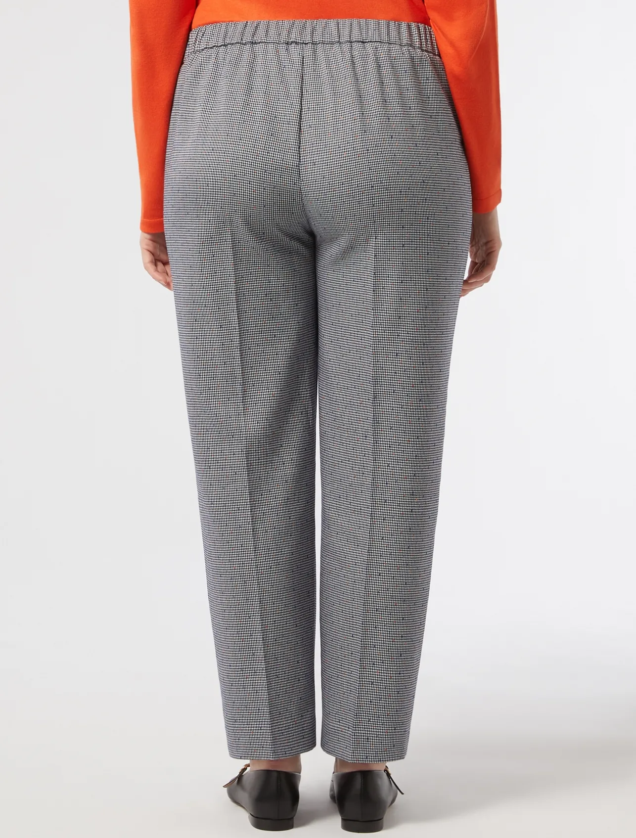 Best Marina Rinaldi Yarn-dyed fabric trousers ULTRAMARINE